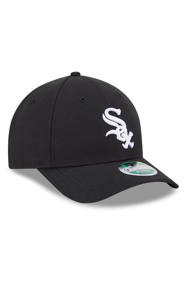Men's New Era  Black Chicago White Sox Player Replica 9FORTY Adjustable Hat, Alternate, color, Black