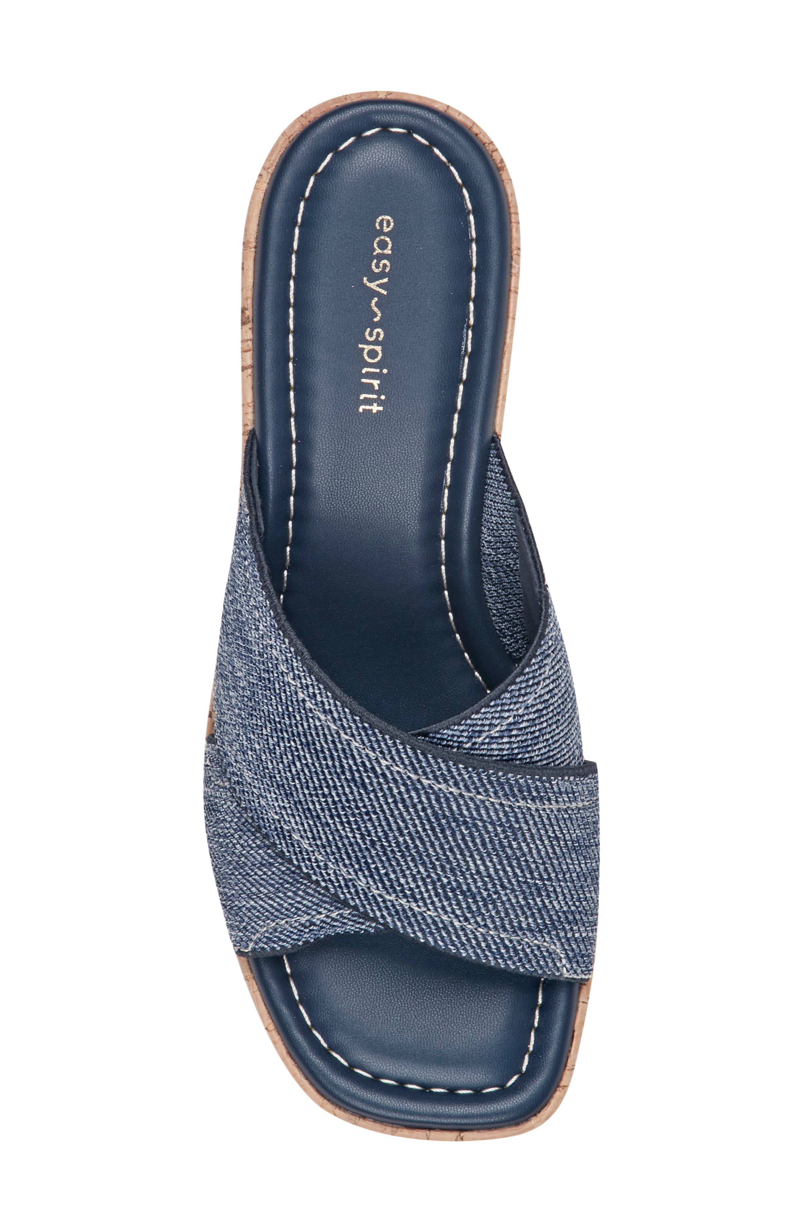 Fawn Wedge Slide Sandal - Wide Width Available, Alternate, color, DBL01