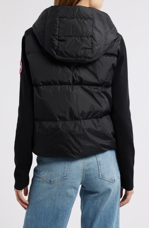 Canada Goose Hybridge Mixed Media 750 Fill Power Down Jacket In Black