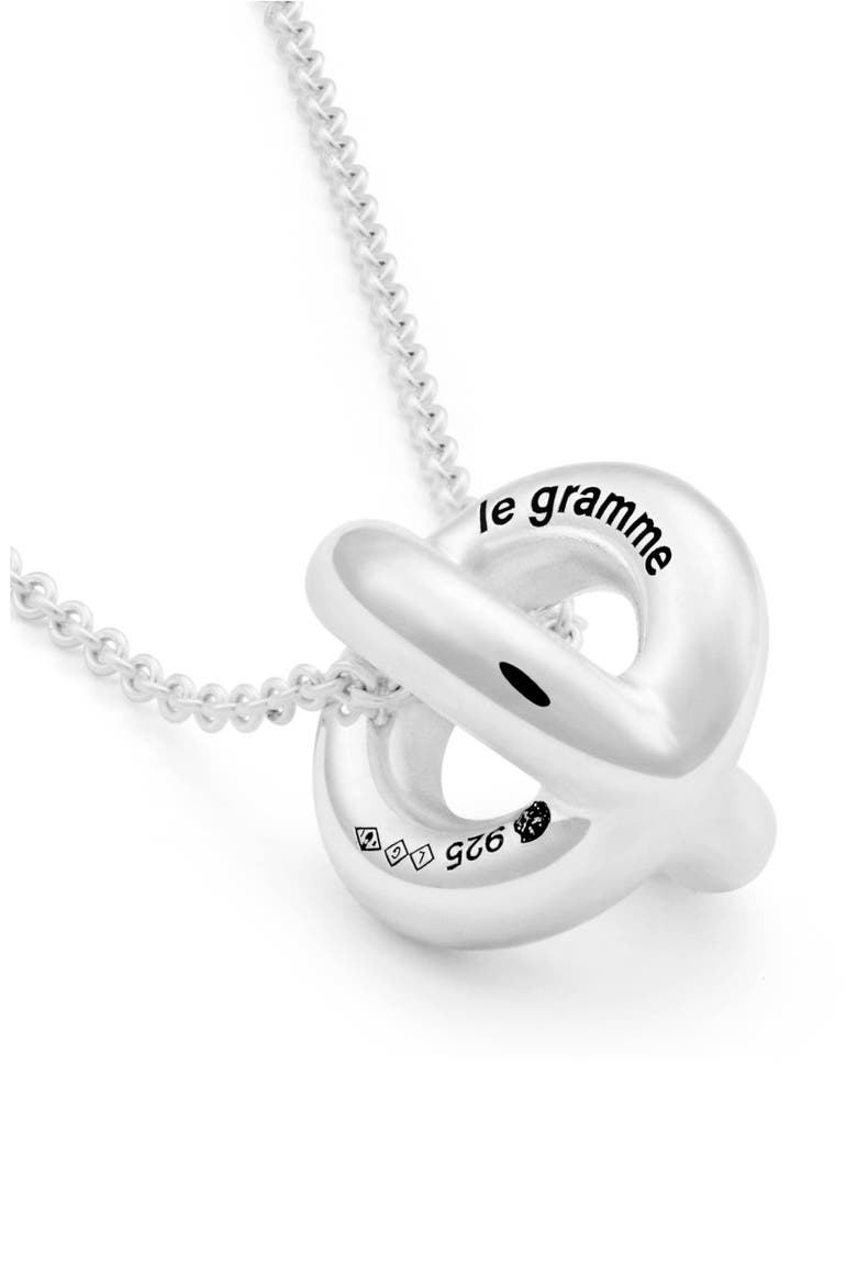 Men's Entrelacs 3G Sterling Silver Pendant Necklace, Alternate, color, SILVER