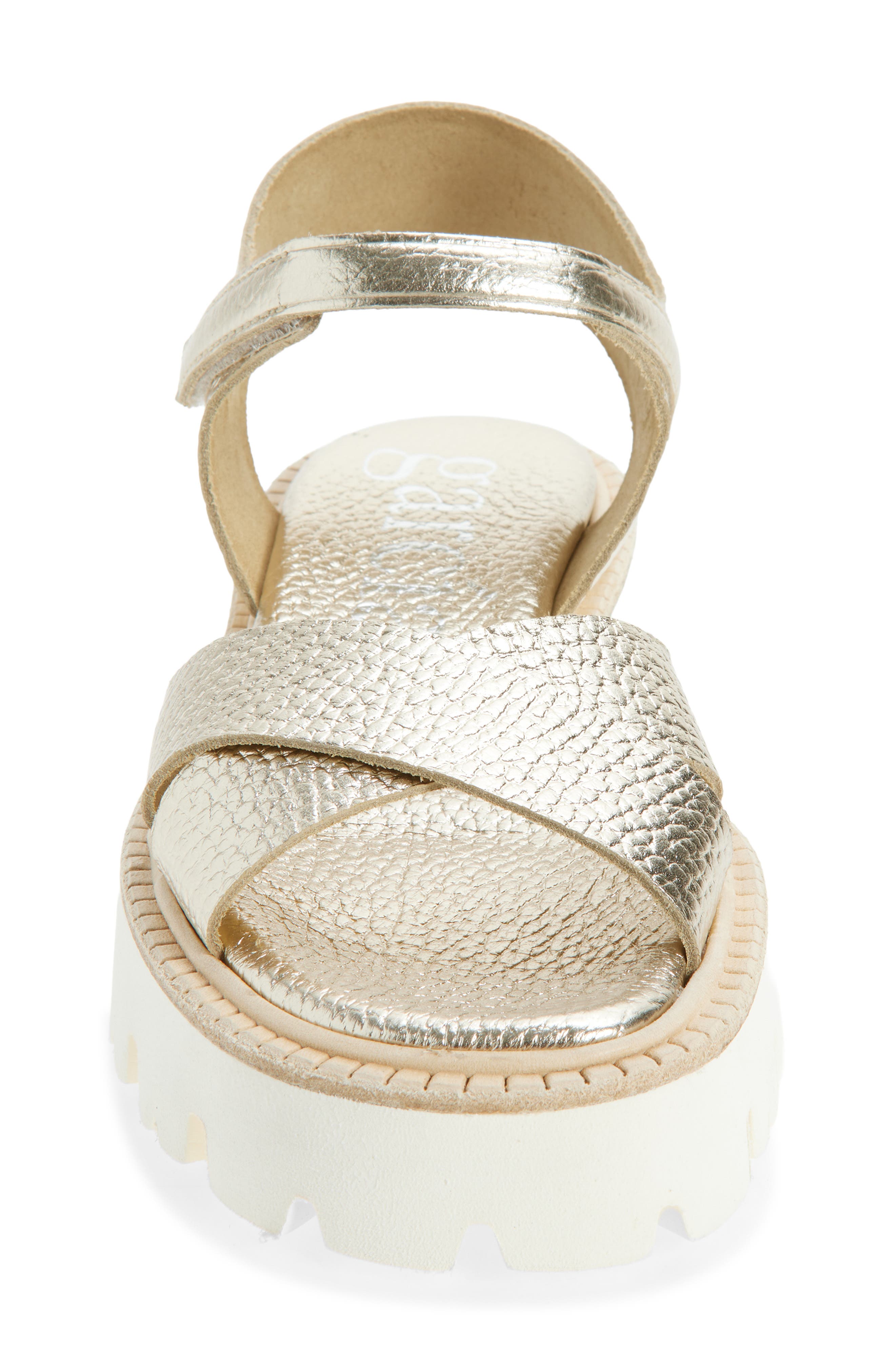 Pedro Garcia Reiko Platform Sandal, Alternate, color, Platino Cervo