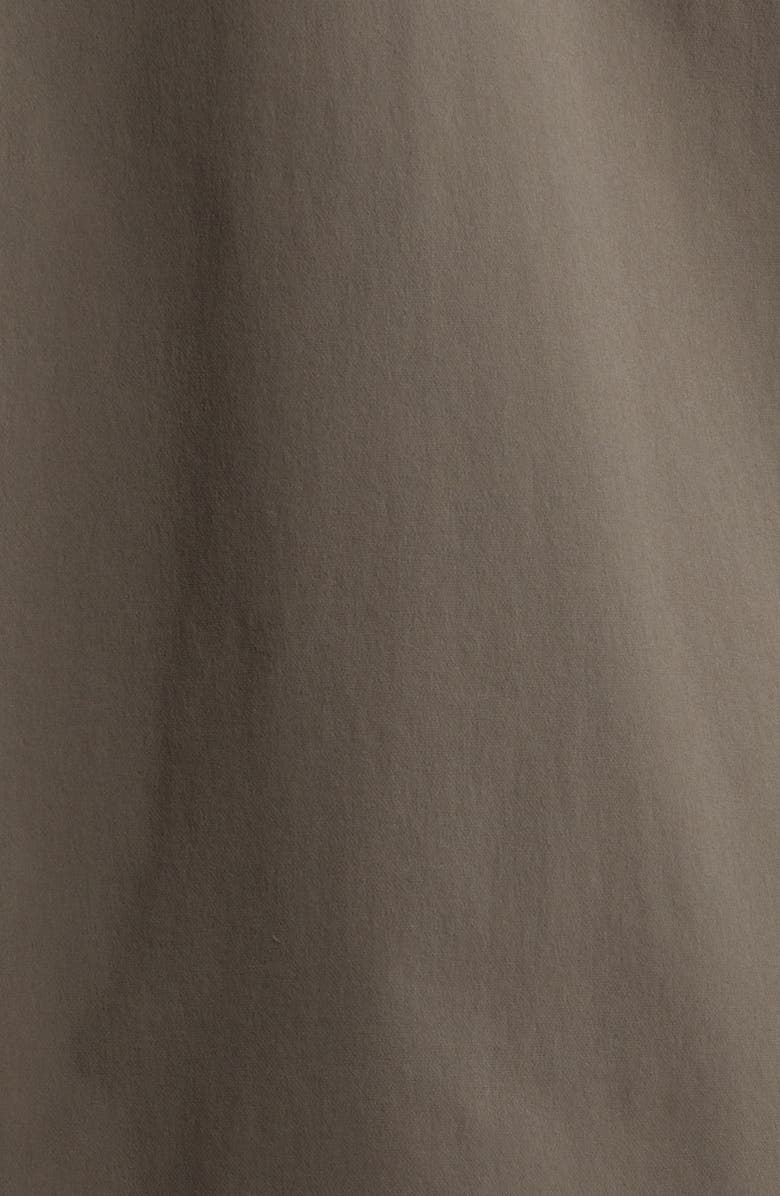 Moncler Logo Patch Quarter Zip Polo, Alternate, color, Peat