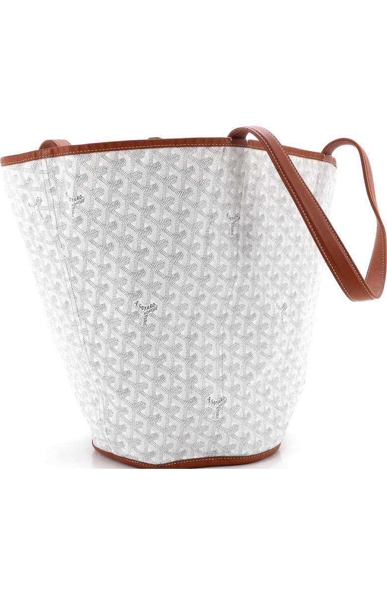 Pre-Owned Goyard Belharra Reversible Tote Coated Canvas, Alternate, color, White