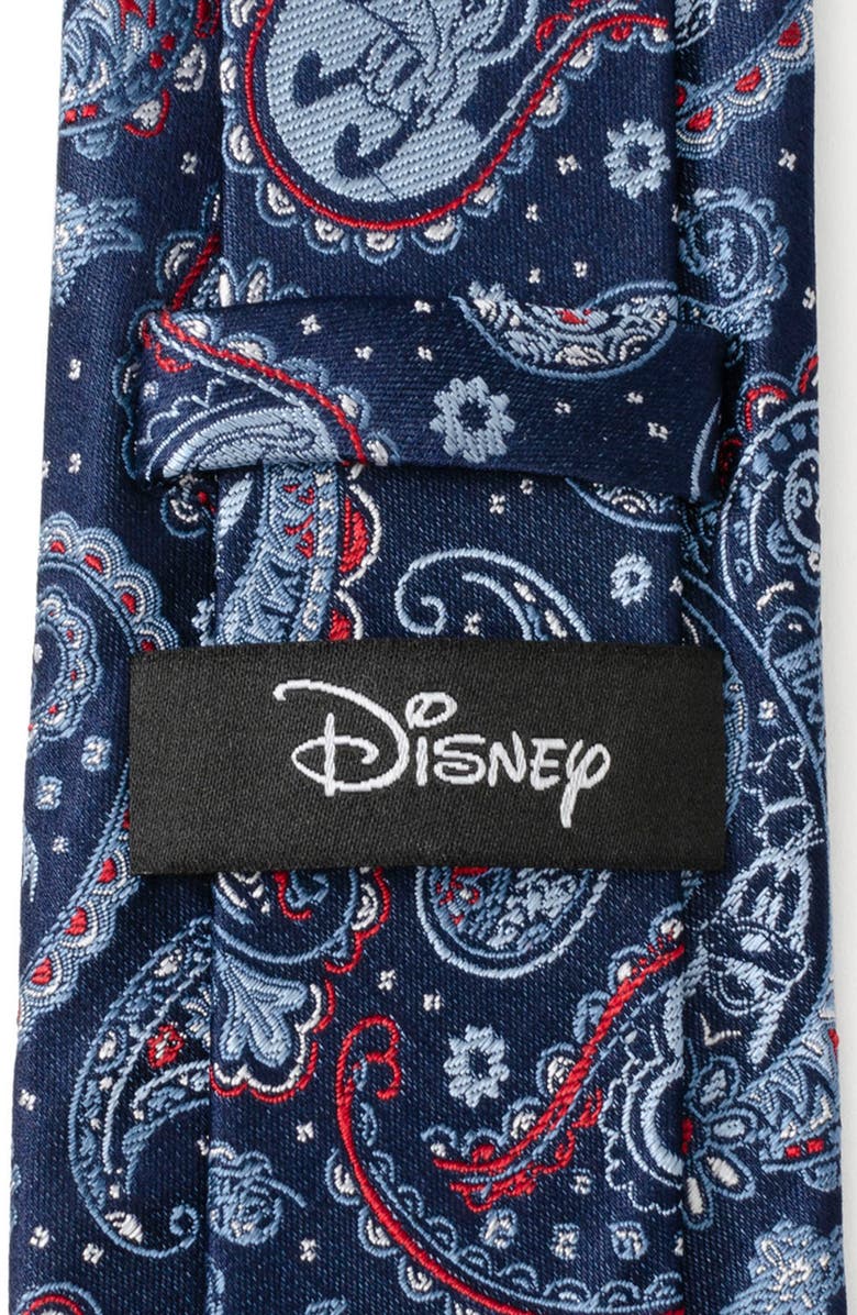 Cufflinks, Inc. x Disney Mickey & Friends Paisley Silk Tie, Alternate, color, Navy
