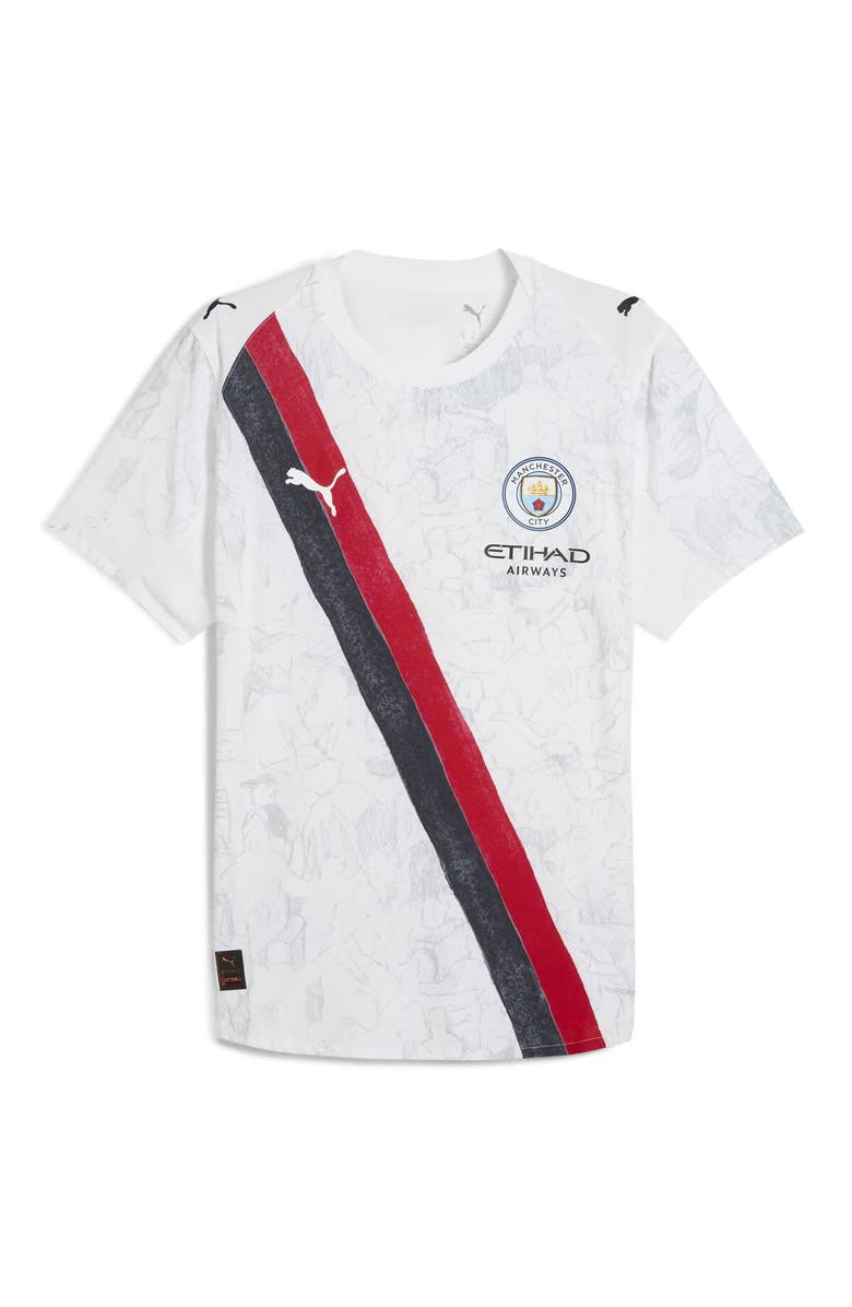 PUMA Men's Puma x KidSuper White Manchester City 2025 FIFA Club World Cup Authentic Jersey, Alternate, color, White