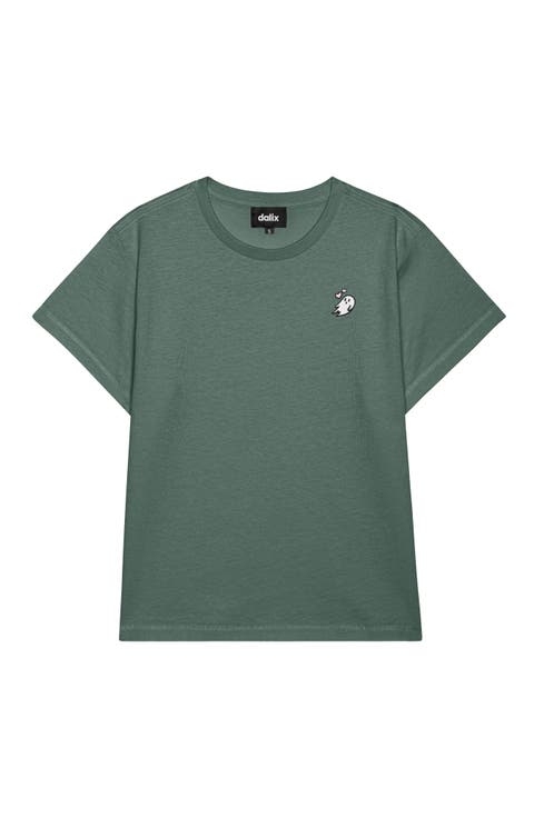 Womens Heartly Ghost Lightweight High Waisted Tee