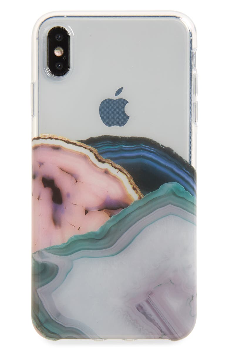 Recover Geode Print iPhone X/Xs/Xs Max & XR Case, Main, color,