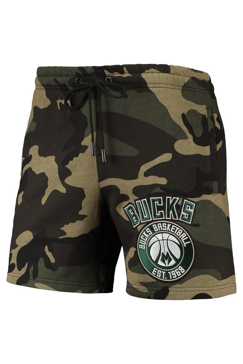 Men's Pro Standard Camo Milwaukee Bucks Team Shorts, Alternate, color, Camo