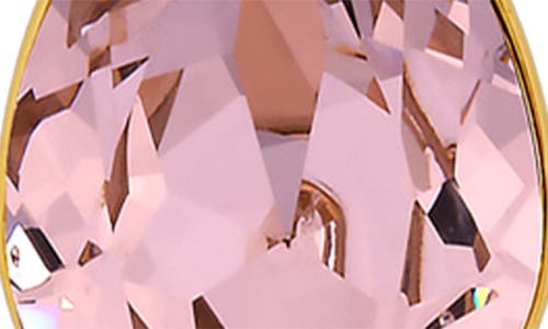 Oscar De La Renta Crystal Drop Earrings In Pink