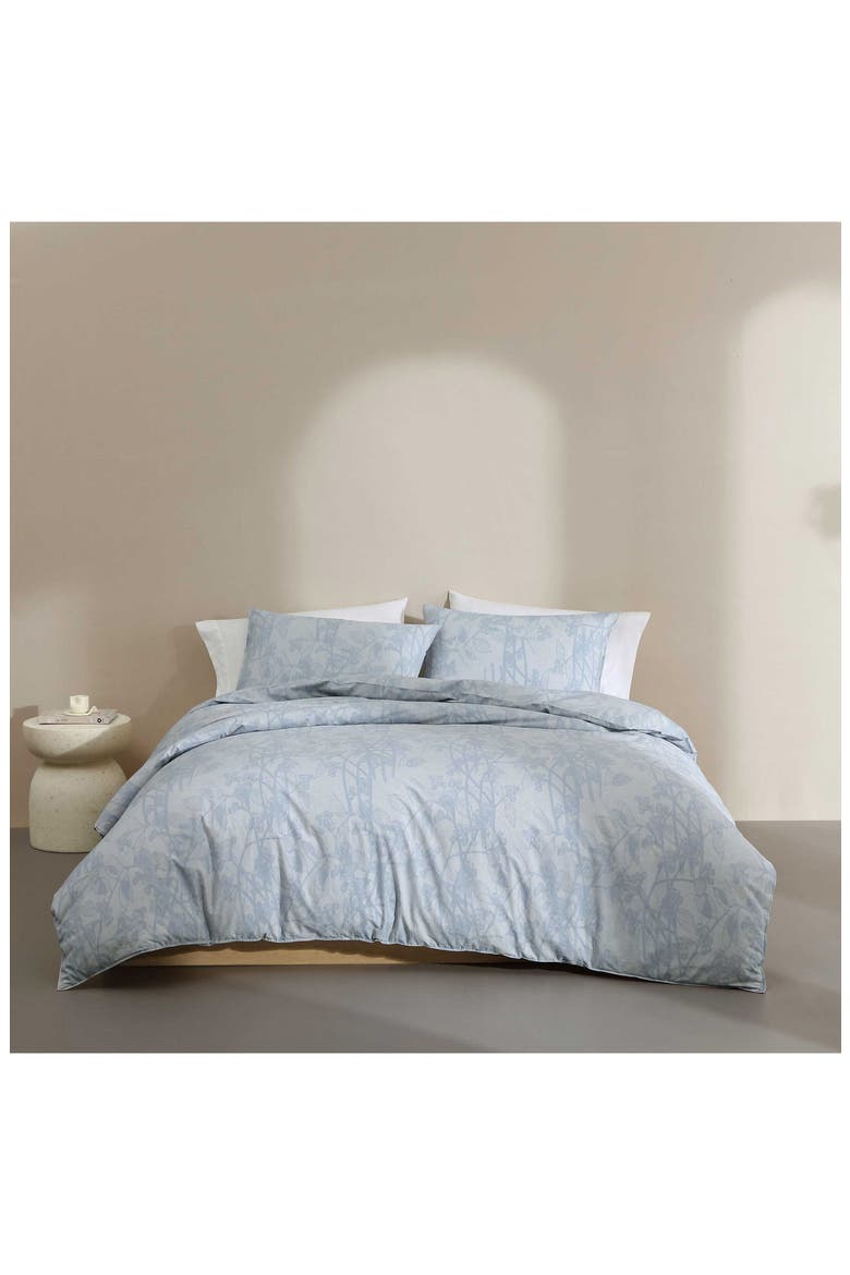 Bayberry 200 Thread Count Cotton Duvet Cover & Shams Set, Alternate, color, LIGHT / MEDIUM BLUE