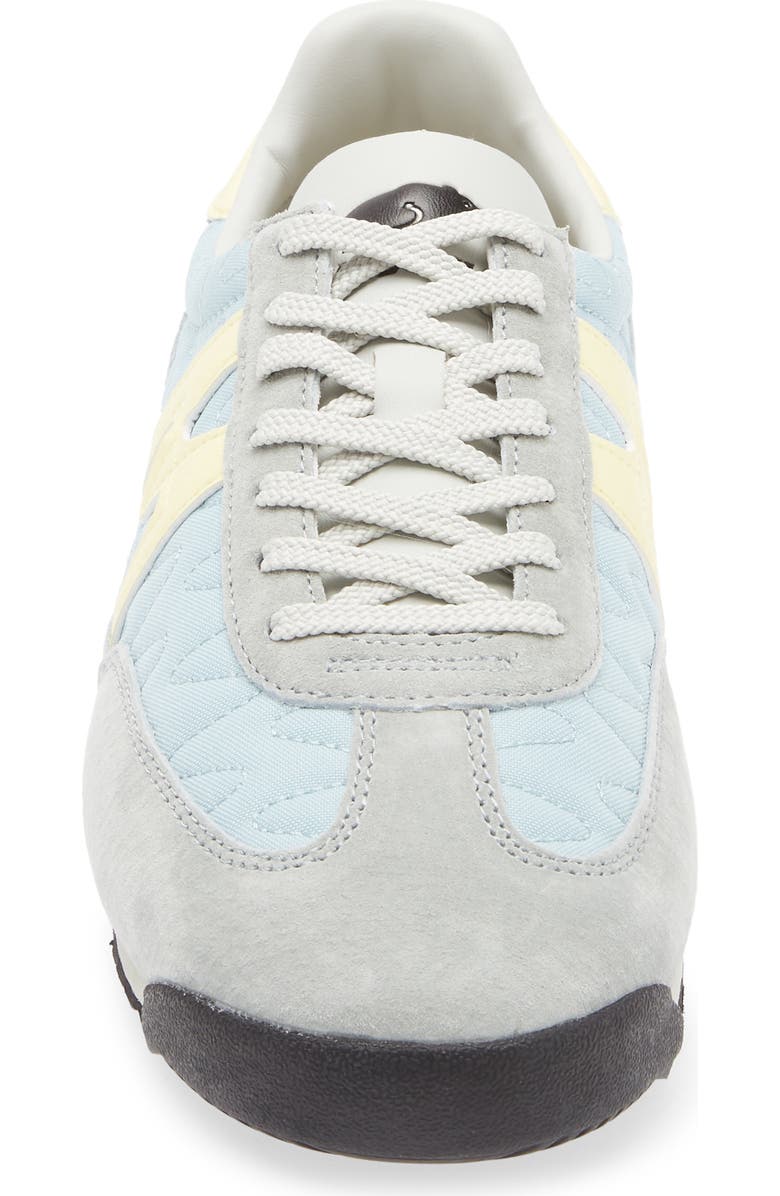 Karhu Gender Inclusive Mestari Sneaker, Alternate, color, Aqua Gray / Wax Yellow