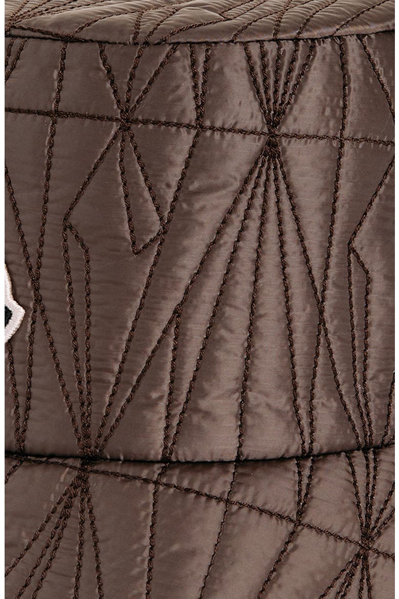 Quilted Bucket Hat, Alternate, color, TAUPE