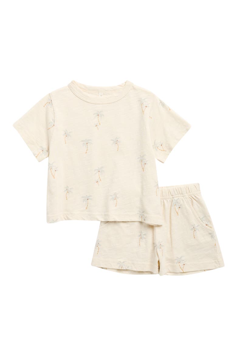 Palms Shirt & Bloomers Set, Main, color, NATURAL