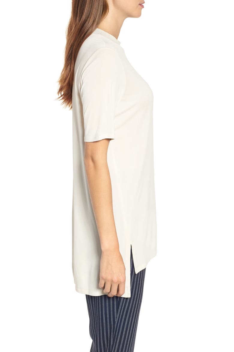 Silk Knit Top, Alternate, color, BONE