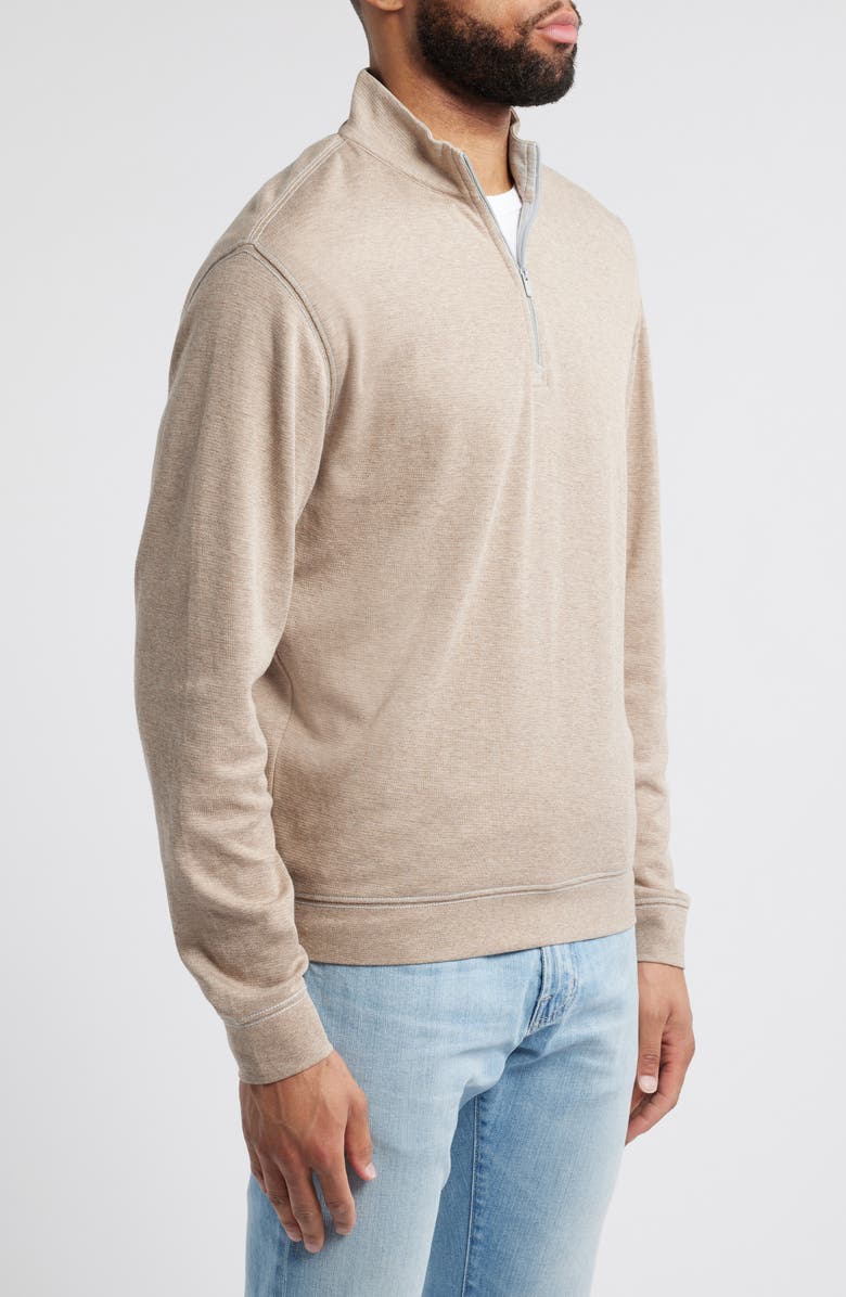 johnnie-O Hanks Quarter Zip Pullover, Alternate, color, Hazelnut