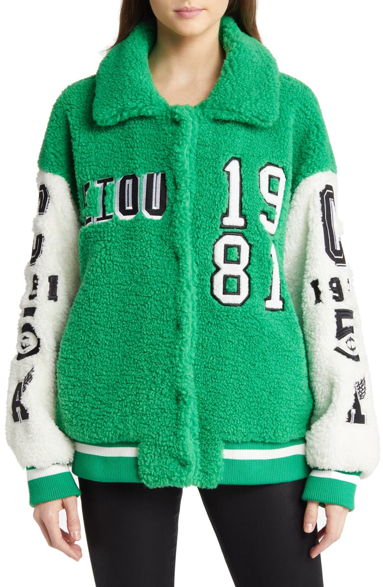 AZALEA WANG Patch Bomber Jacket, Alternate, color, 