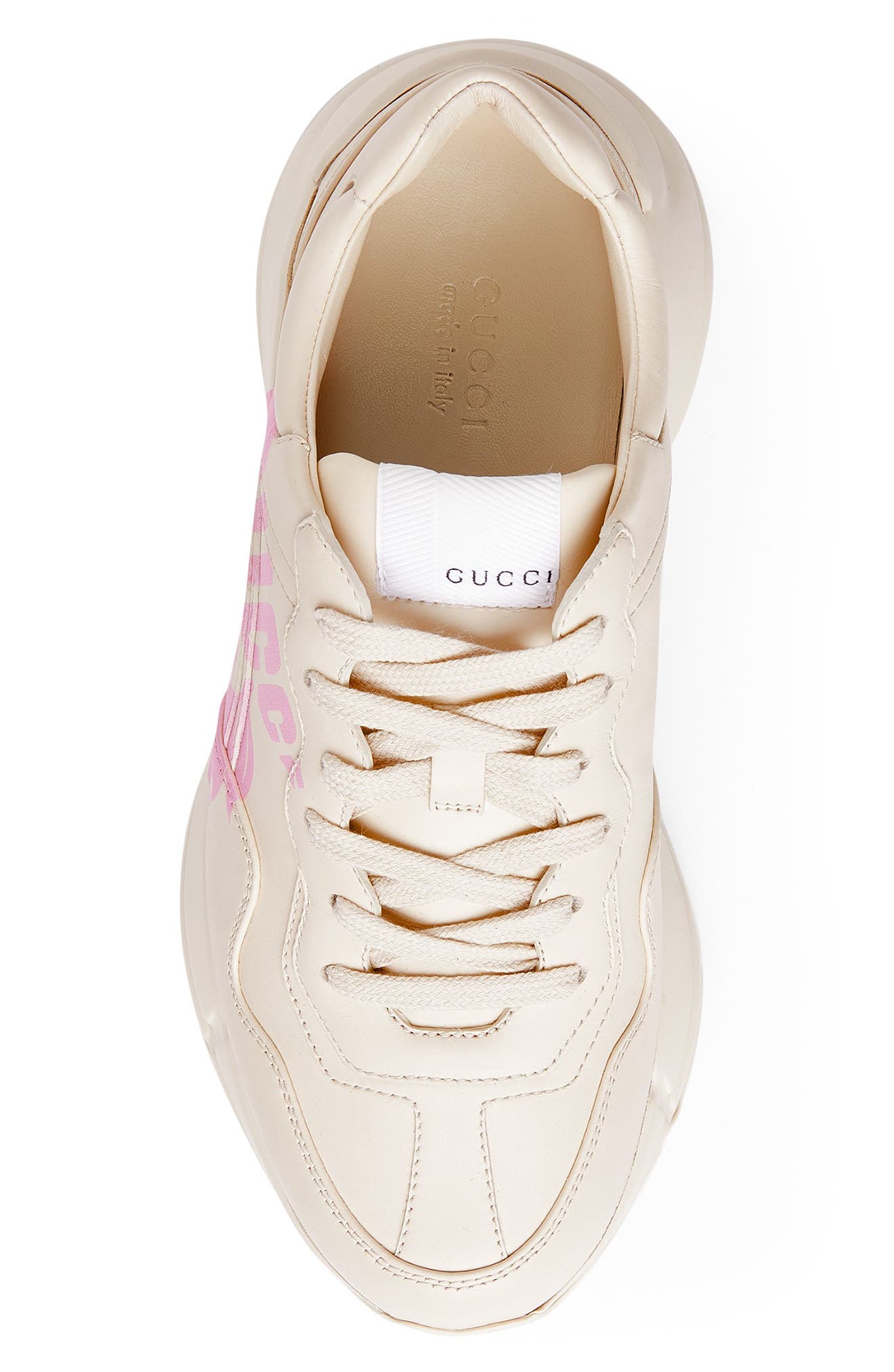 Gucci Rhyton Lemon Gucci Low Top Sneaker, Alternate, color, 