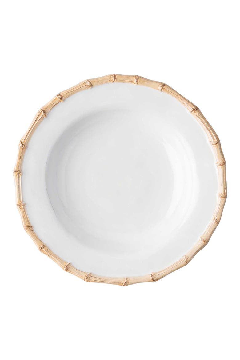 Bamboo Texture Ceramic Pasta Bowl, Alternate, color, NATURAL