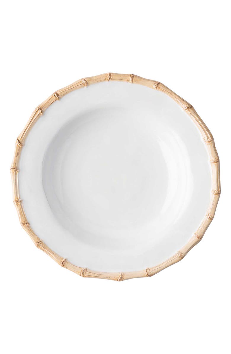 Juliska Bamboo Texture Ceramic Pasta Bowl, Alternate, color, Natural