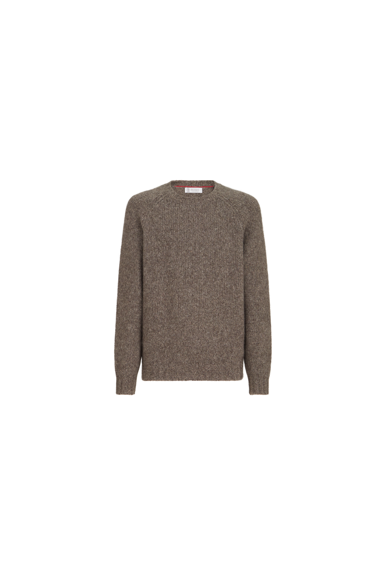 Cashmere and silk sweater, Alternate, color, Brown