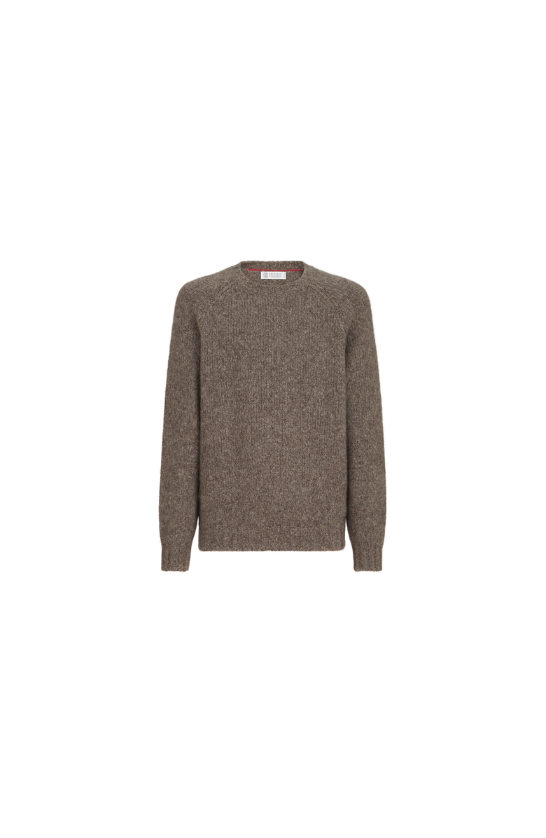 Brunello Cucinelli Cashmere and silk sweater, Alternate, color, Brown