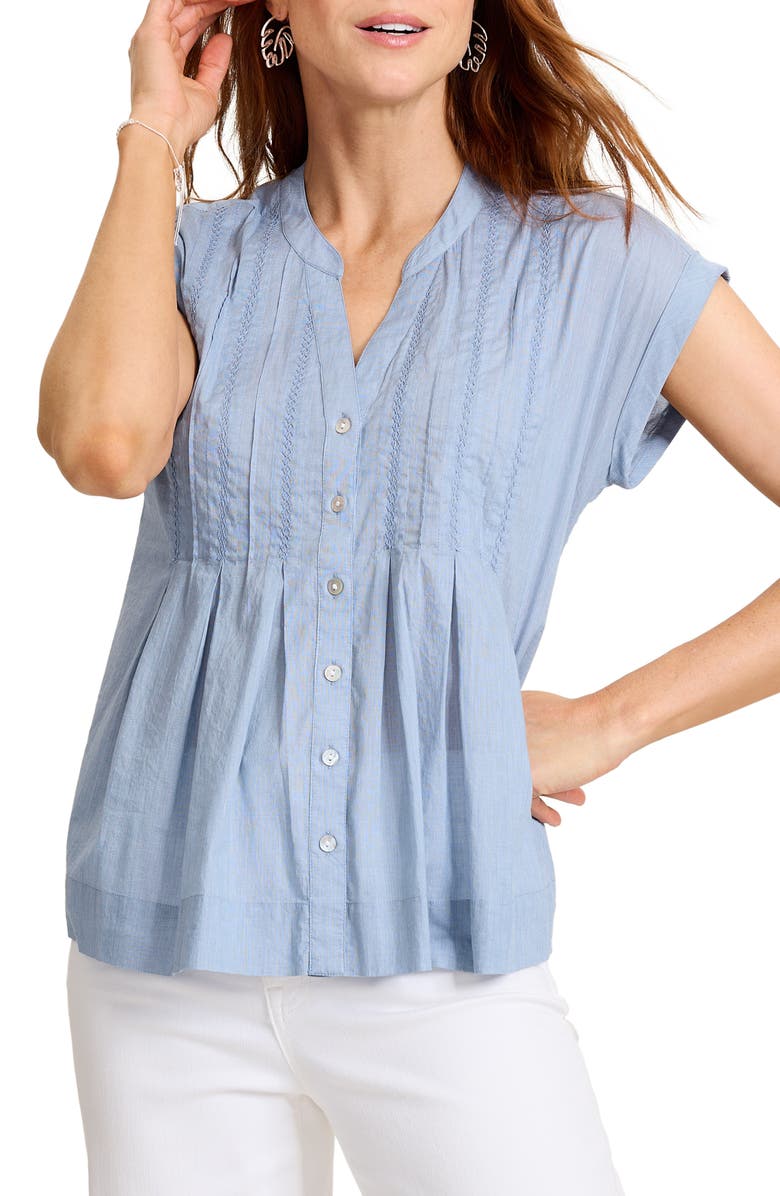 Tommy Bahama Voile Voyage Button-Up Top, Main, color, 