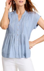 Tommy Bahama Voile Voyage Button-Up Top