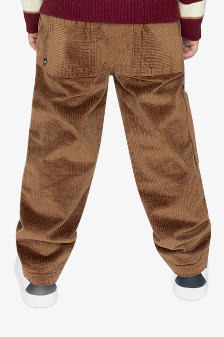 Stretch Corduroy Cargo Pocket Drawstring Waist Pants, Alternate, color, Brown Sugar