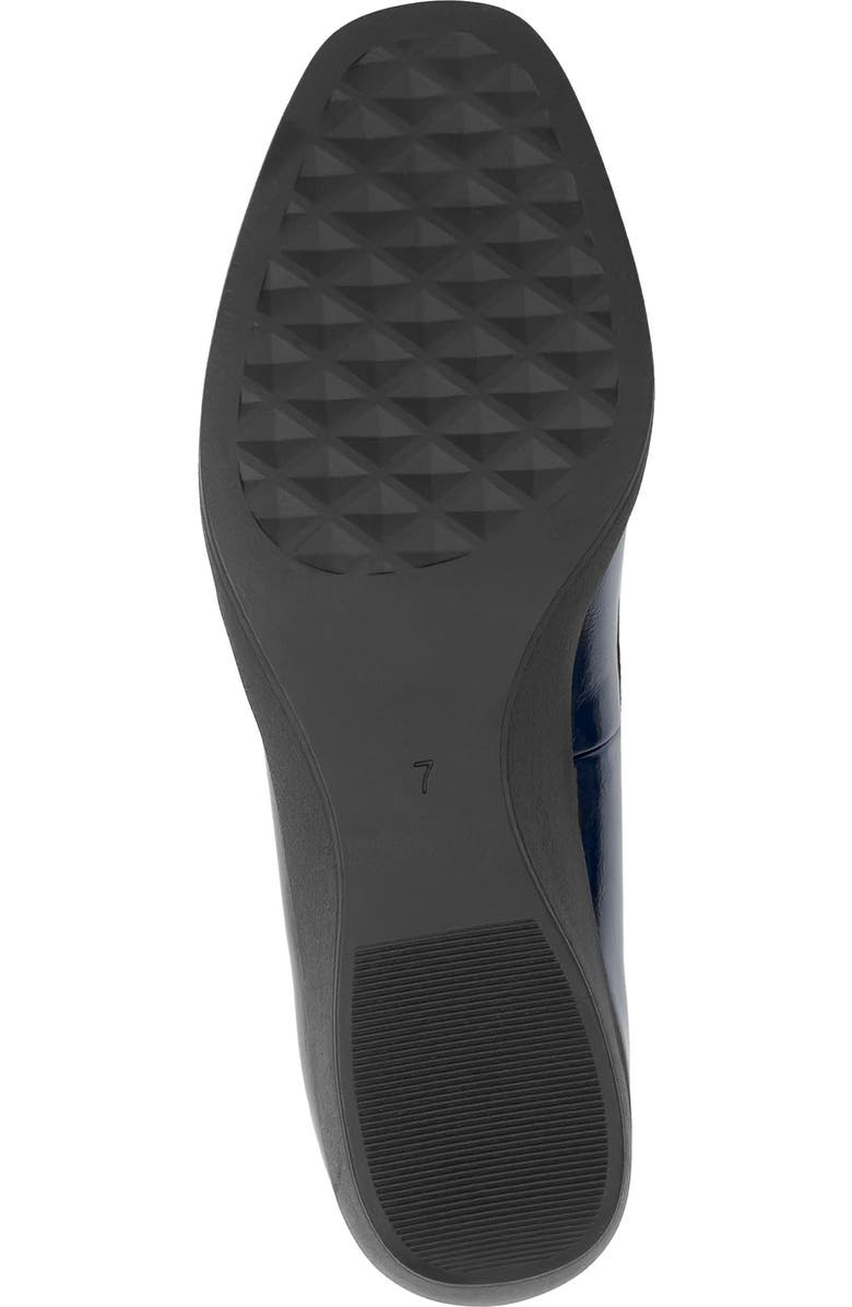 Aerosoles Tema Ballet Wedge Pump, Alternate, color, Navy Crinkle Faux Leather