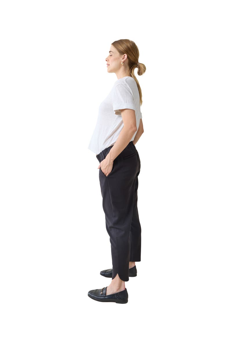 Ingrid & Isabel Maternity Everywear Ponte Pant, Alternate, color, Black