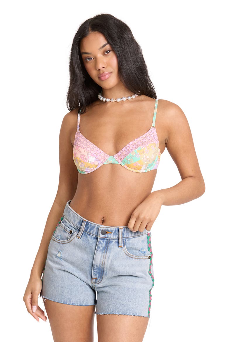 Sling Denim Cutoff Shorts, Alternate, color, ALDA BLUE