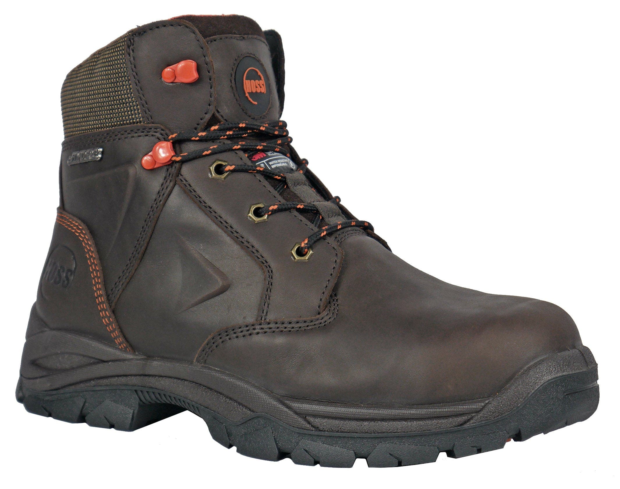 Hoss Boot Company HOSS Hudson 6 Inch Insulated Composite Toe Work Boot, Main, color, Brown