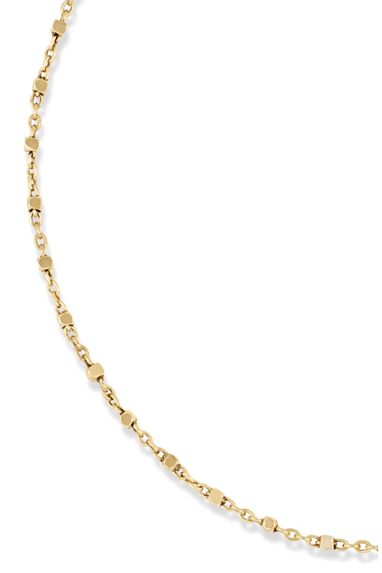 14K Gold Cube Station Bracelet, Alternate, color, 14K YELLOW GOLD