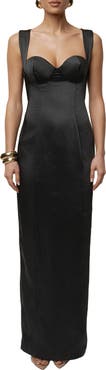 JLUXLABEL Amour Satin Maxi Dress