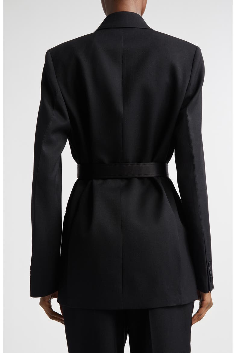 Tailored Belted Jacket, Alternate, color, BLACK