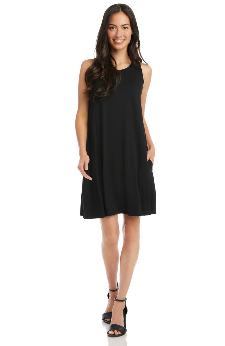 Karen Kane Chloe Sleeveless Stretch Jersey Swing Dress, Alternate, color, 
