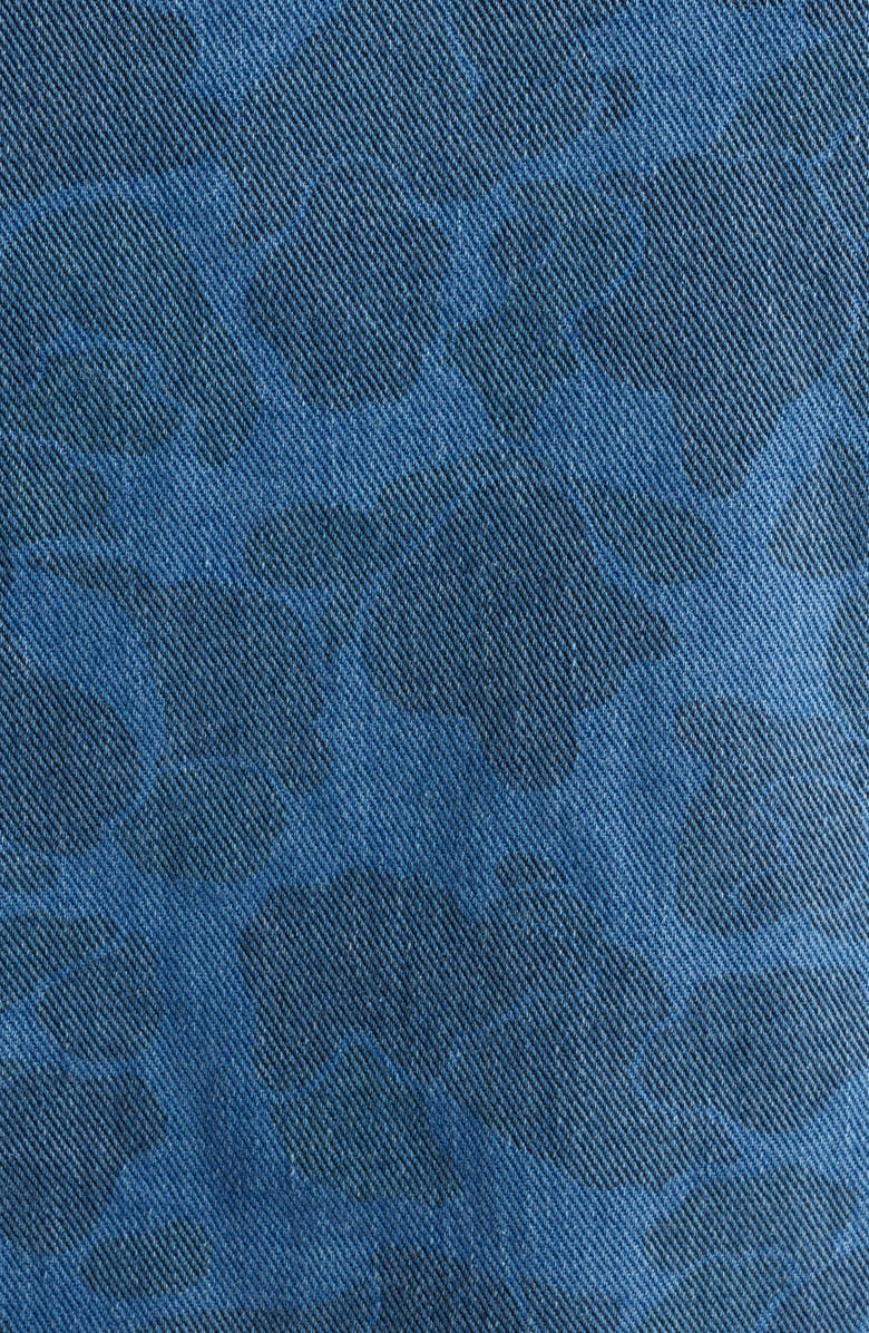 Carhartt Work In Progress Duck Camo Print Organic Cotton Denim Trucker Jacket, Alternate, color, Camo Blue Bleached