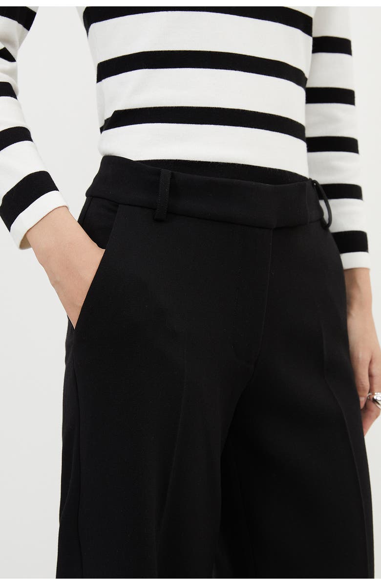 Karen Millen Essential Tailored Straight Leg Pants, Alternate, color, Black