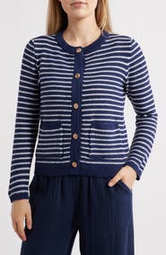 beachlunchlounge Piera Stripe Cardigan