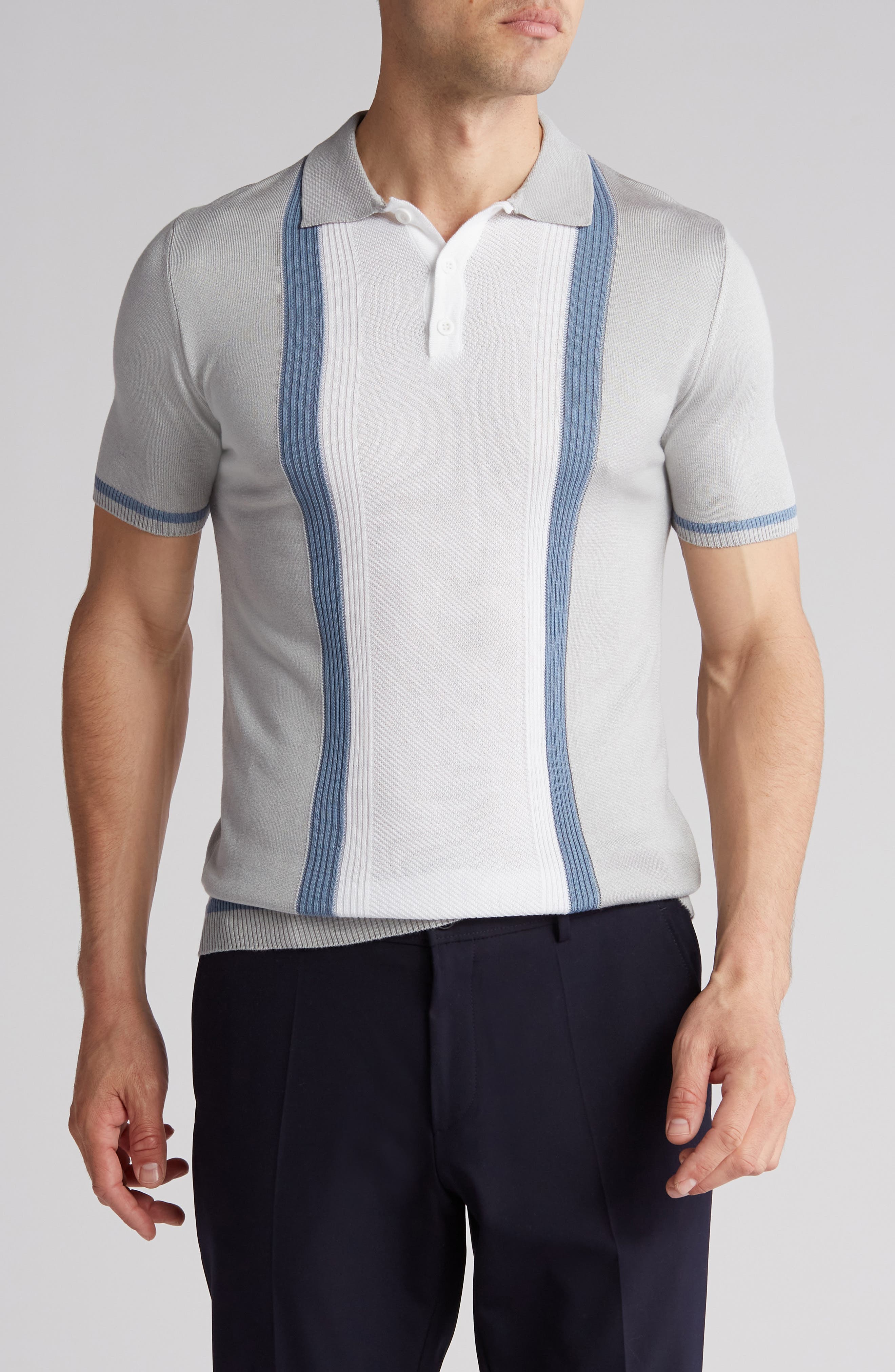 T.R. PREMIUM Textured Sweater Knit Polo