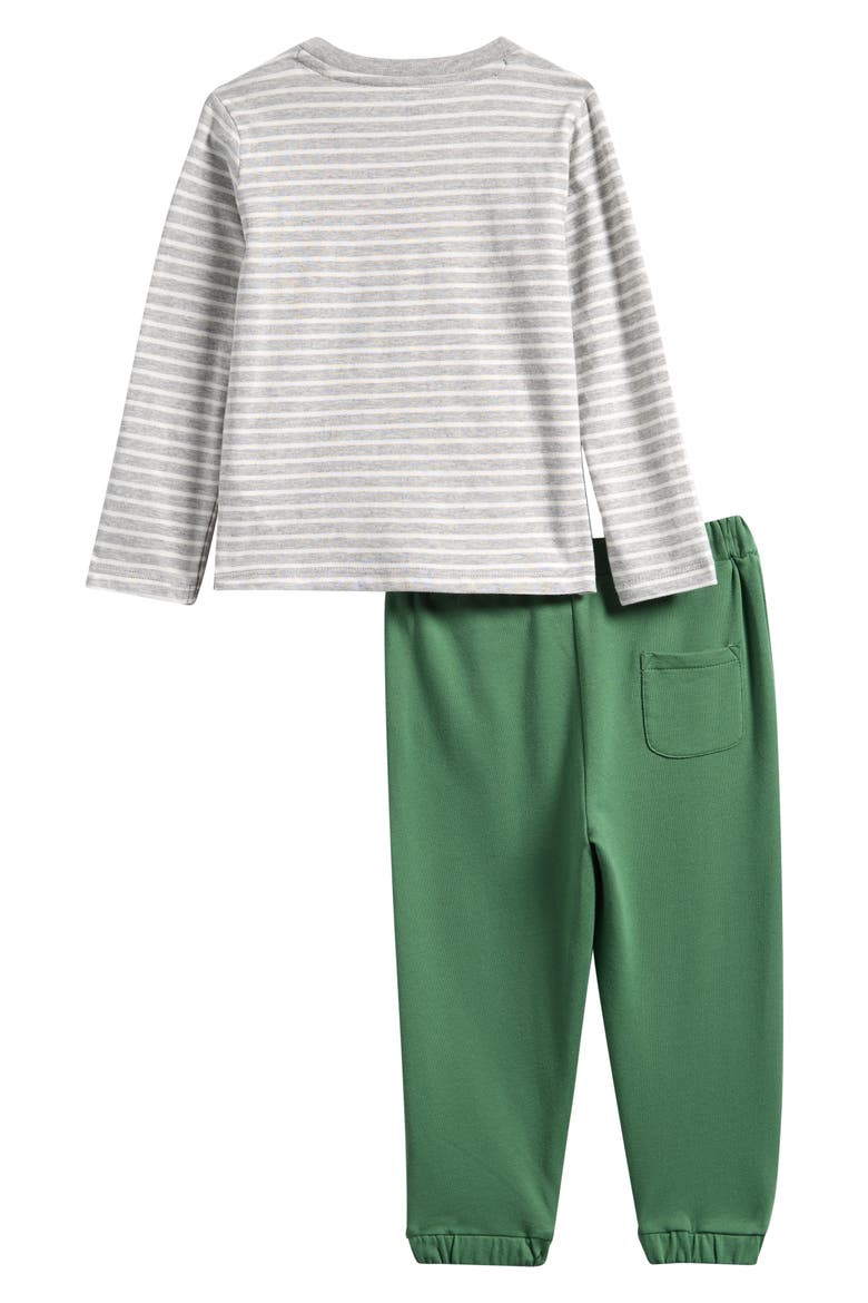 Appliqué Jersey Two-Piece Play Set, Alternate, color, GREEN CARS