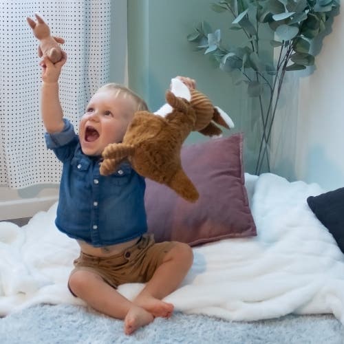 Shop Les Ptipotos Kangaroo Mom & Her Baby