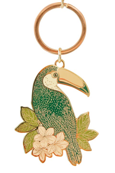 Toucan Enamel Keychain