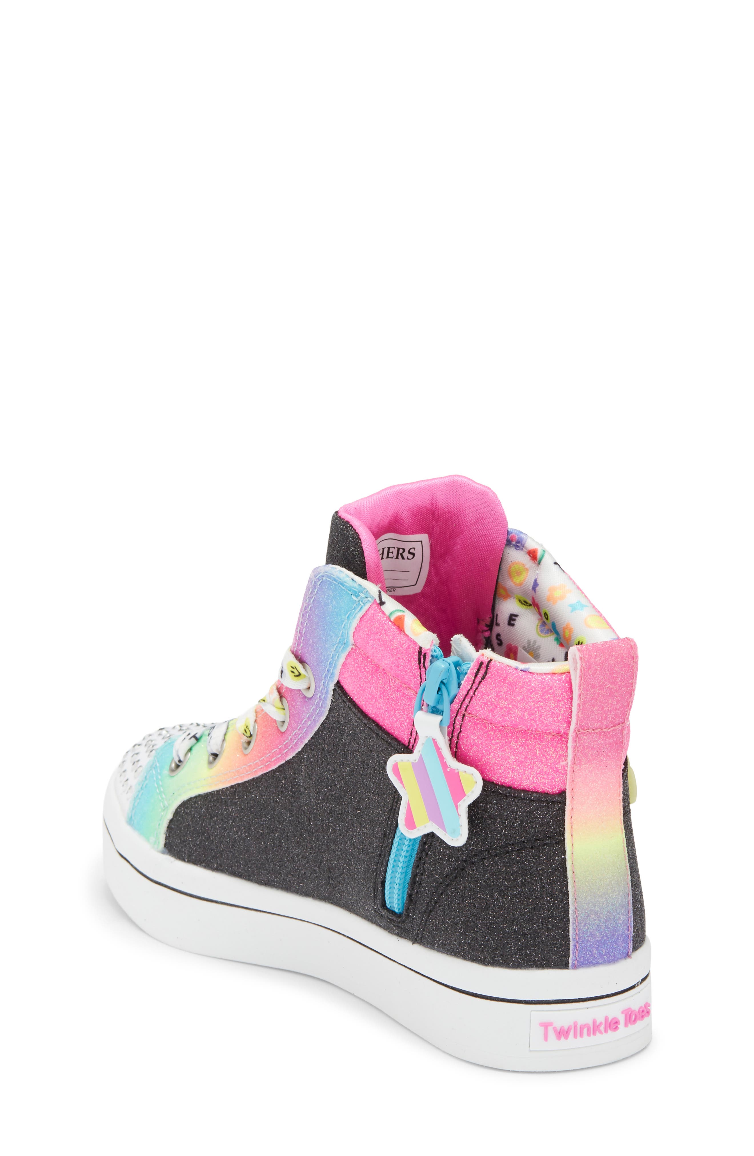 Kids' Twi-Lites 2.0 Bit of Happiness High Top Sneaker, Alternate, color, BLACK MULTI