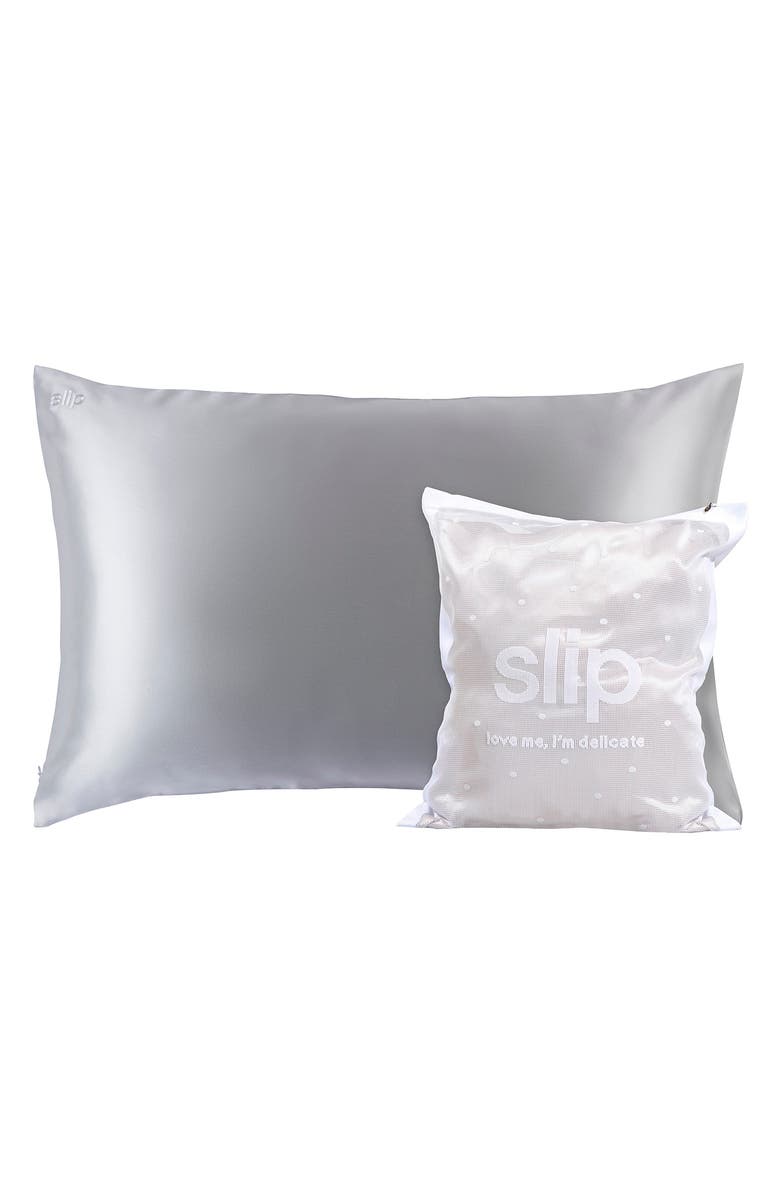 slip Love Me I'm Delicate Pillowcase & Delicates Laundry Bag Set, Main, color, 