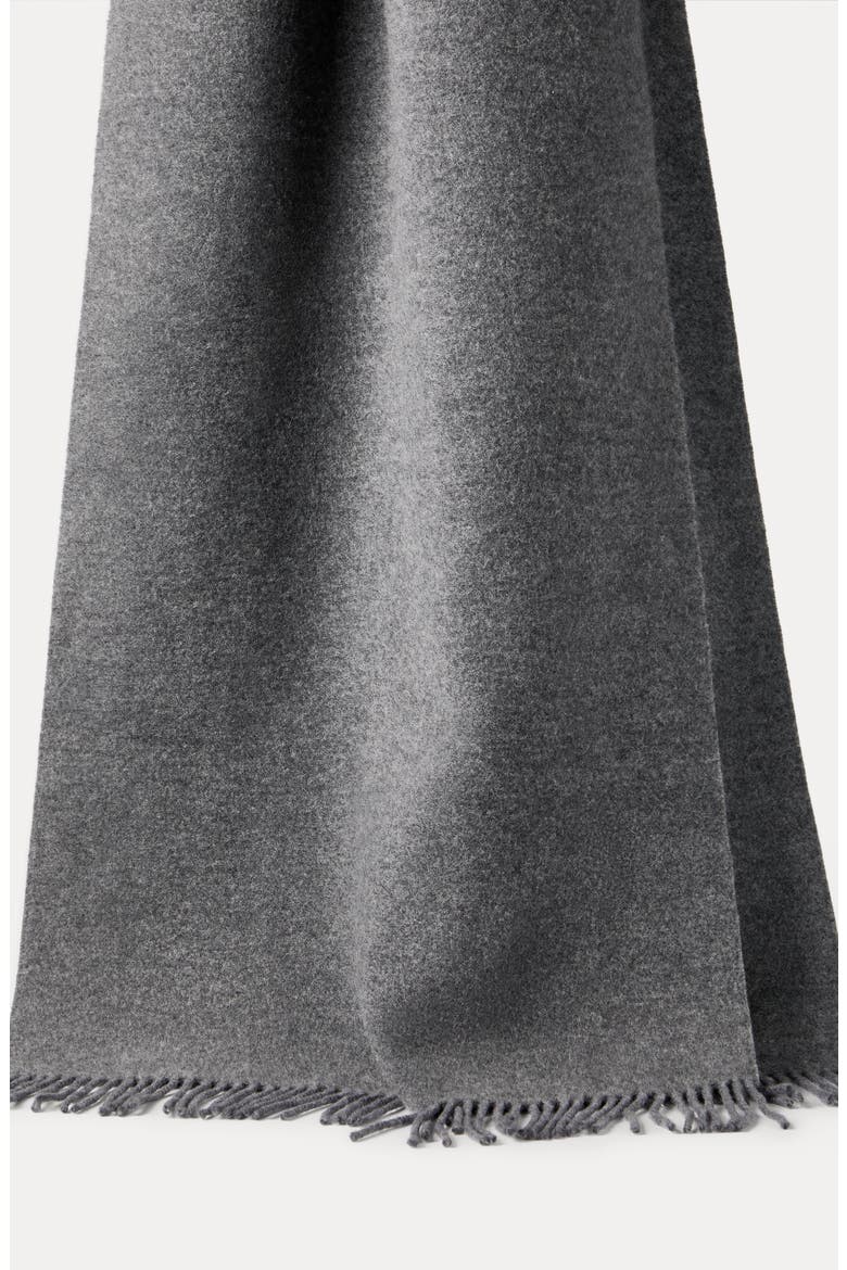 Knit scarf with hood, Alternate, color, Anthracite