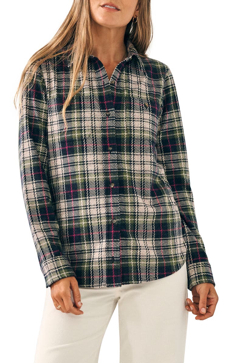 Faherty Legend Plaid Shirt, Main, color,