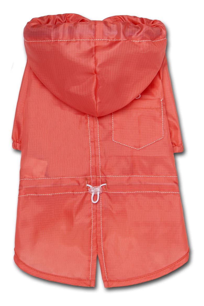 Split-Vent Designer Waterproof Dog Raincoat - X-Small, Main, color, RED