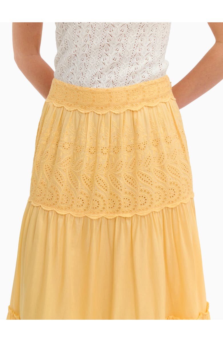 Rebecca Taylor Sabine Skirt, Alternate, color, Daisy Yellow