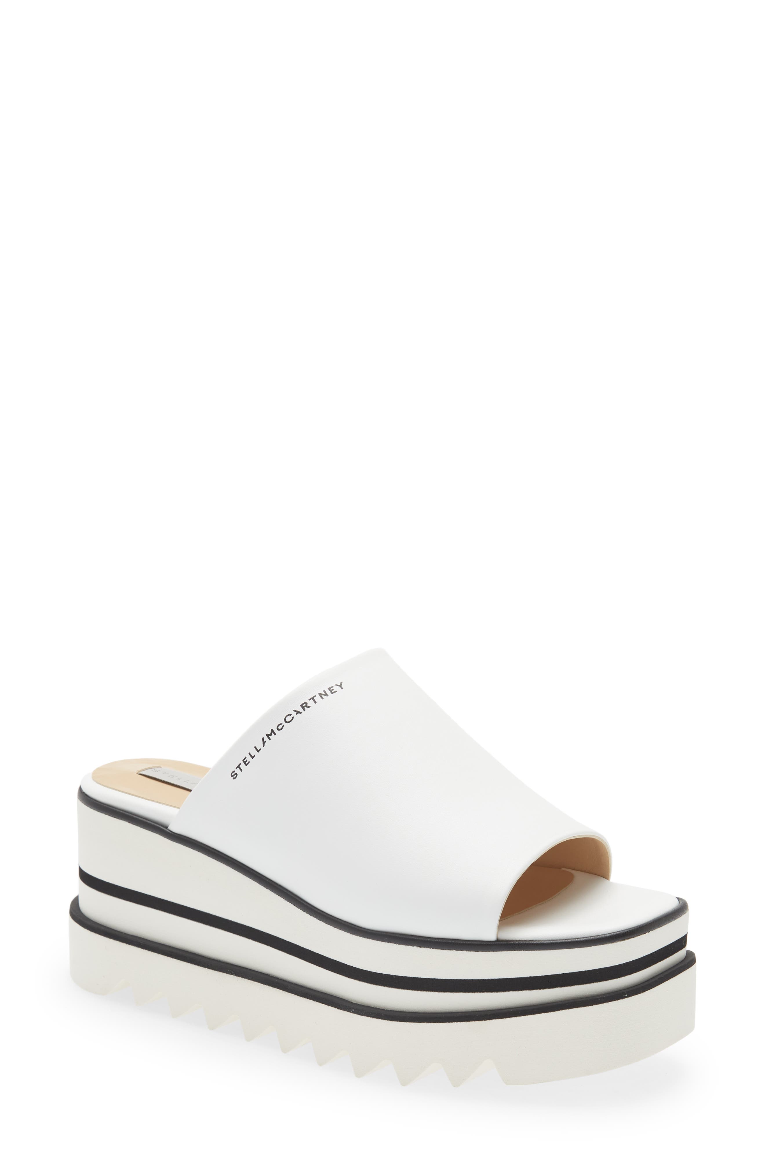 Sneak-Elyse Platform Slide Sandal, Main, color, 9001 - WHITE